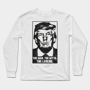 Donald Trump The Man Myth Legend 2023 - 2024 Mugshot Photo Long Sleeve T-Shirt